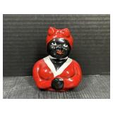 McCoy Black Americana Lady Vase