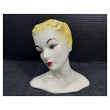 Mid Century Modern Lady Head Vase