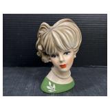 Large Napcoware Lady Head Vase