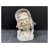 Napco Wales Lady Head Vase Japan