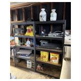 2 Metal Shelves  With Contents