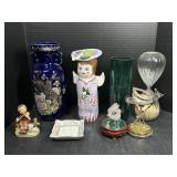 Vases, Hour Glass, and More Decor