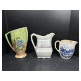 3 Antique Pitchers