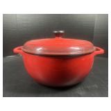 Lodge red Dutch oven