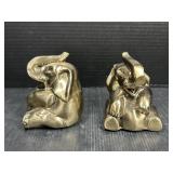 PM Craftsman Metal Elephant Book Ends