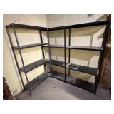Double black metal shelf and more