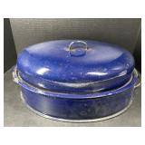 Blue enamelware Roaster 20'
