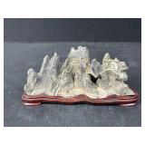 Chinese Scholar Stone on Wood Base?