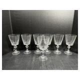 Crystal Cut Glass Wine Glasses