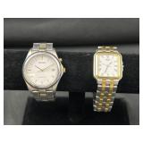 Seiko Kinetic & Quartz Two Tone Watches