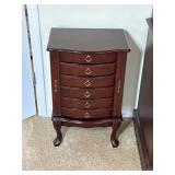 Cherry Jewelry Chest w Mirror
