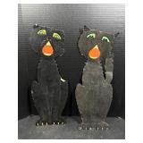 Vintage Halloween Cat Decor