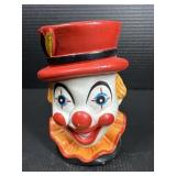 Clown head coin bank