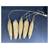 5 Ceramic Hanging Corn Cob Decorations