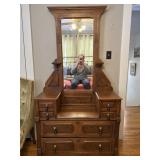 Victorian Eastlake Style Drop-Well Dresser