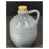Clay Art Pottery Cork Top Jug  Signed Clark W.