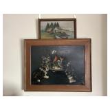 Hand Painted Cat and Farm Paintings