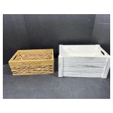 2 Small Wooden Crates