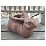 Large Stone Bunny Planter
