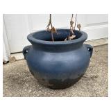Large Blue Terracotta Planter