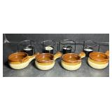 Mini Ceramic Sauce Pots & Tealight Warmers Set