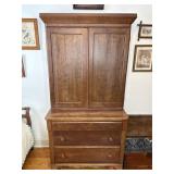 J. Matteson Stepback Cupboard Cabinet