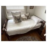 Wood Daybed Frame w/ Turned Spindle Rails