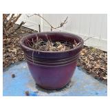 Large Purple Plastic Planter