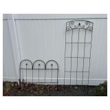 2 Metal Garden Trellis