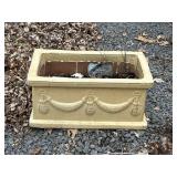 Yellow Rectangle Ceramic Planter