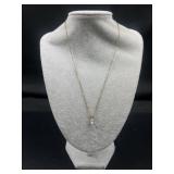 Sterling Silver necklace with Rhinestone
