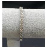 Sterling Silver Hugs & Kisses bracelet