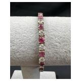 Vintage Sterling Silver tennis bracelet