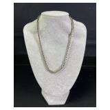 Sterling Silver Byzantine link necklace