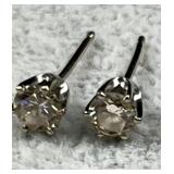 10K Diamond Stud Earrings .50 CTW w/Appraisal