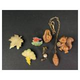 Brooches, pins, and more