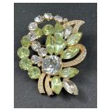 Gorgeous eisenberg ice rhinestone brooch