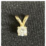 14k Diamond Charm (Very Small) -.20g