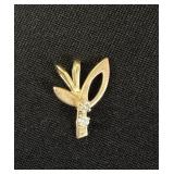 10K & 14K Gold Diamond Pendant -.97g