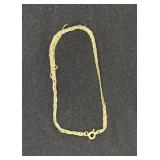 14K Gold Braided Chain Necklace