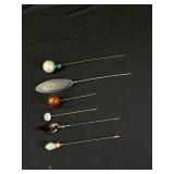 6 Vintage Hatpins