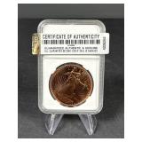 Golden State Mint 1oz .999 Copper Round w/ COA