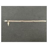 Sterling Silver Bracelet with Ice Cream Charm