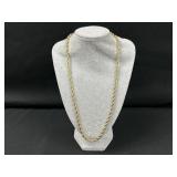 14K Gold Rope Chain Necklace
