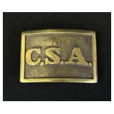 Confederate States of America Belt Buckle