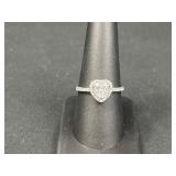 Sterling Heart Shaped Ring