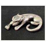 JJ Sterling Silver Panther Brooch