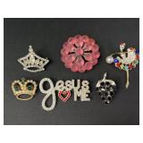 Rhinestone brooches and more
