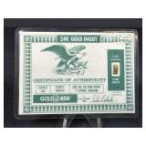 One Grain 24K Gold Ingot card