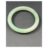 Vintage Burmese light green jadeite  scarf ring